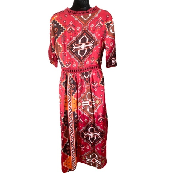 Simply Couture NWT red oriental lined dress size large - Picture 3 of 5